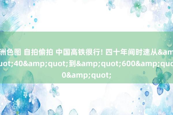 亚洲色图 自拍偷拍 中国高铁很行! 四十年间时速从&quot;40&quot;到&quot;600&quot;